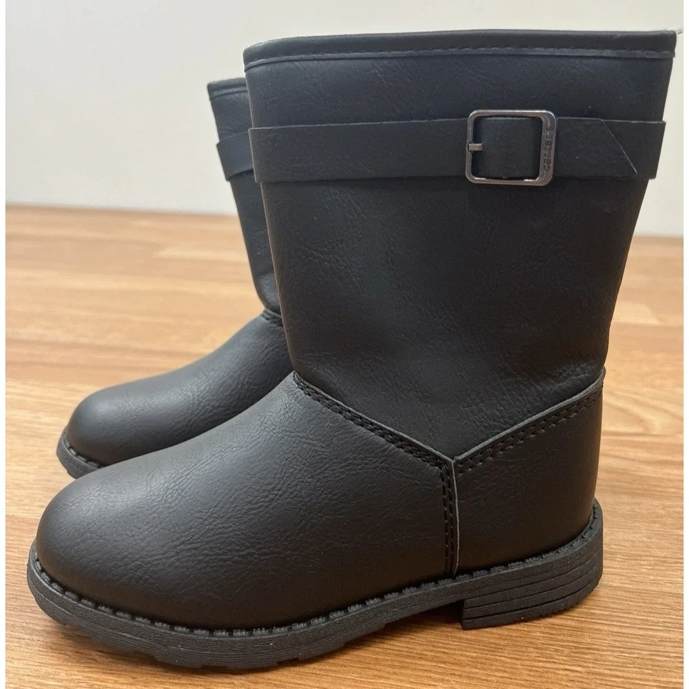 Carter's Black Toddler Girls Zip up Boots Size 10 NEW